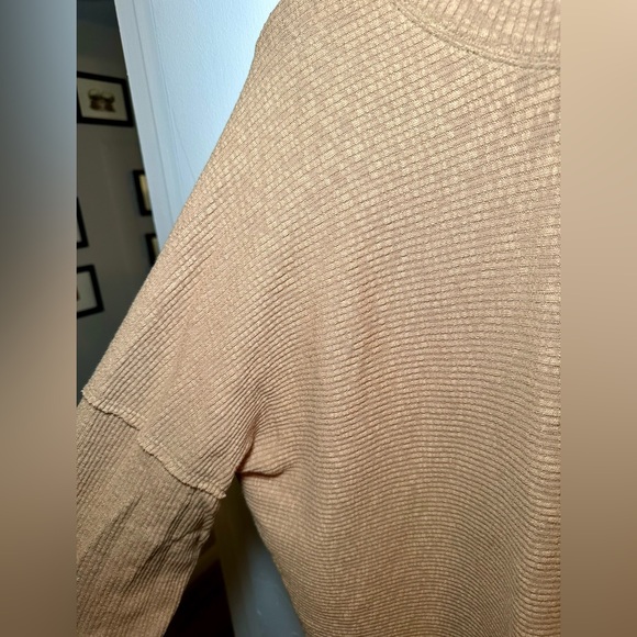 NWT Free People Casey Rib Tunic Sweater Camel Medium - Picture 8 of 16